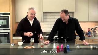 How to make a frappé coffee using an aerolatte milk frother [upl. by Nennek]