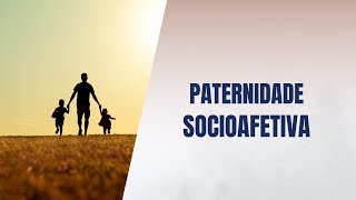 Paternidade socioafetiva [upl. by Lauraine519]