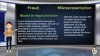 What is Difference Between Fraud amp Misrepresentation [upl. by Aip]