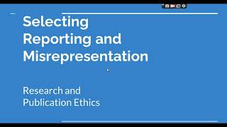 Selective Reporting and Misrepresentation of data Research and Publication ethics Phd coursework [upl. by Rosinski842]