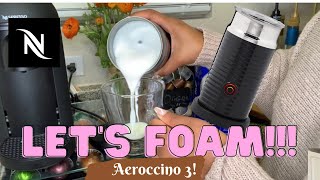 How To Foam Milk With Aeroccino 3 Make Coffee With Foam Tips amp Tricks  Easy Foamed Latte Recipe [upl. by Elumas]