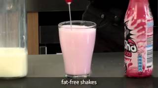 How to make a fat free milkshake using an aerolatte milk frother [upl. by Thora881]