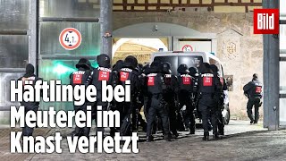 Gefängnismeuterei Polizei stürmt Knast in Thüringen  JVA Untermaßfeld [upl. by Lana]